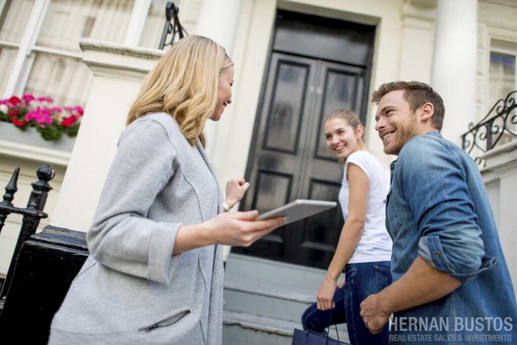 Couple buying a house