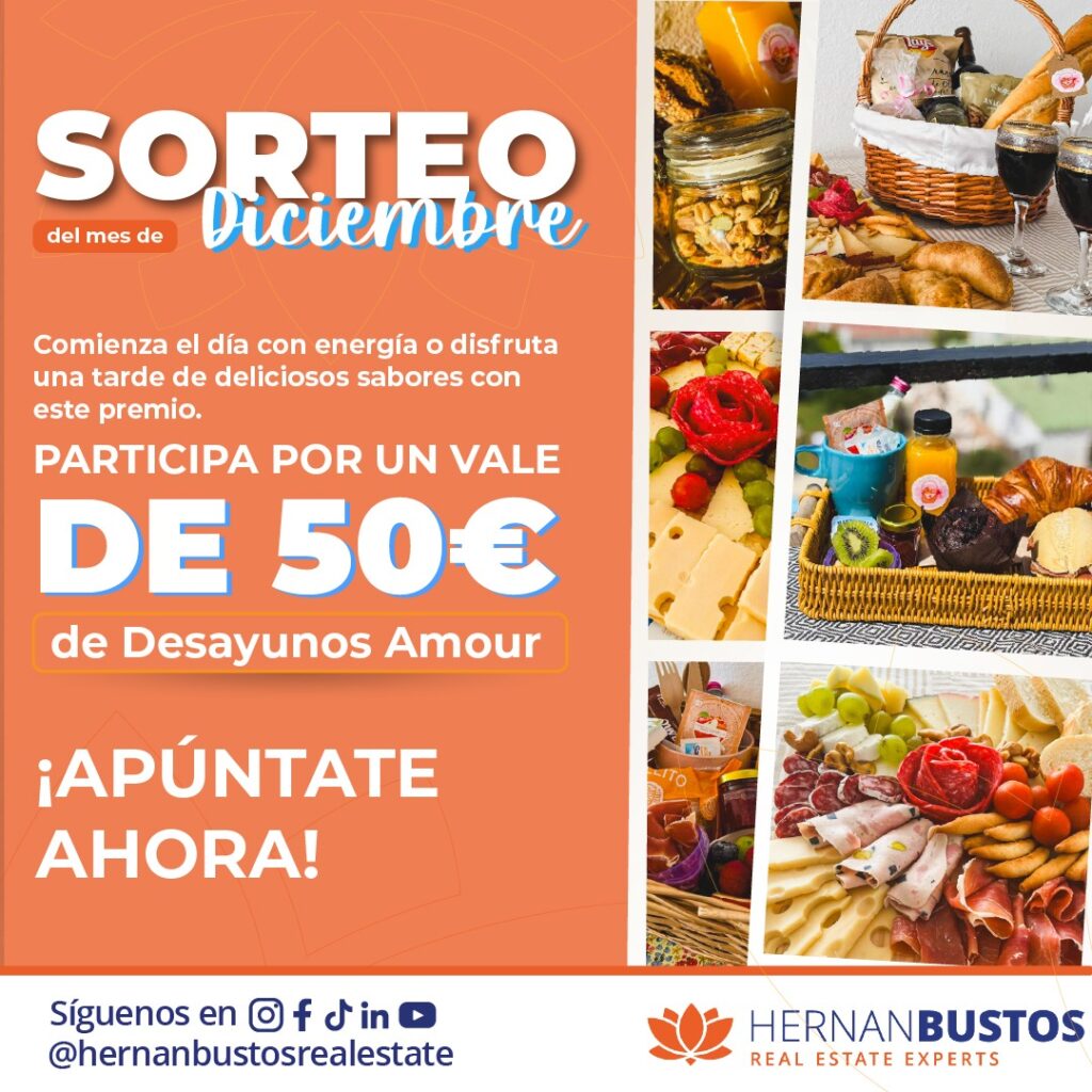 Sorteo diciembre Hernan Bustos Real Estate Experts